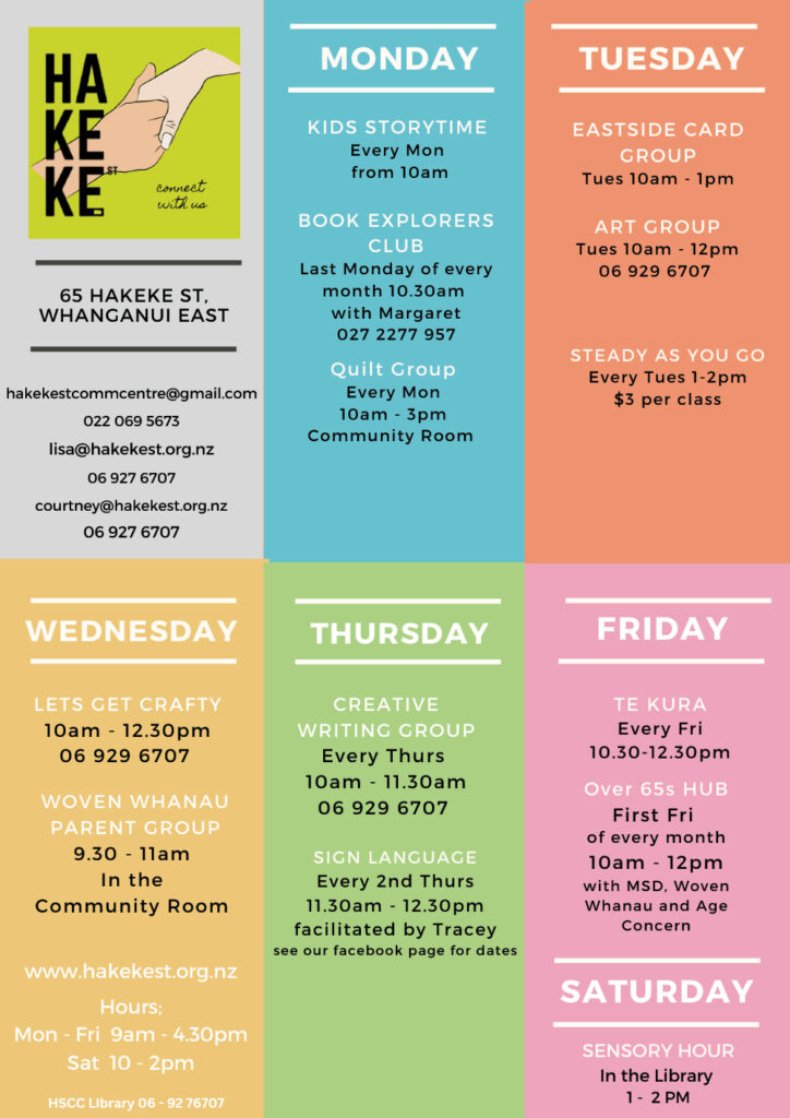 Activity Schedule March 2025