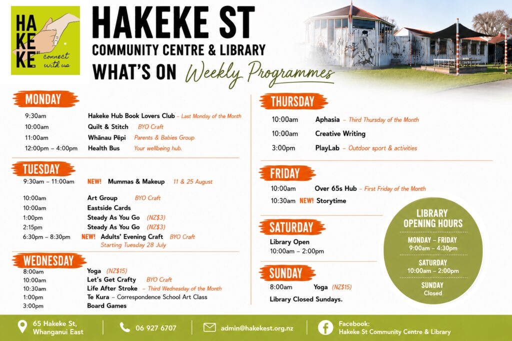 Activity Schedule July 2026